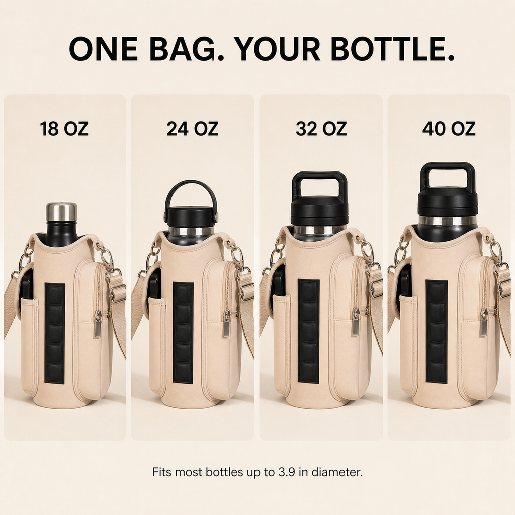 VIVELORA Magnetic Gym Bottle Bag